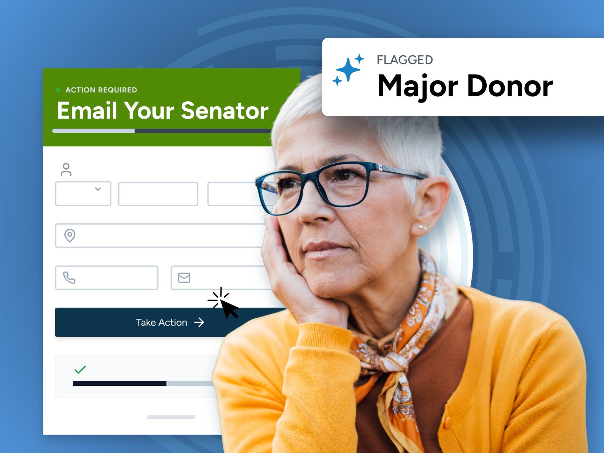 Segment advocates by donor potential.