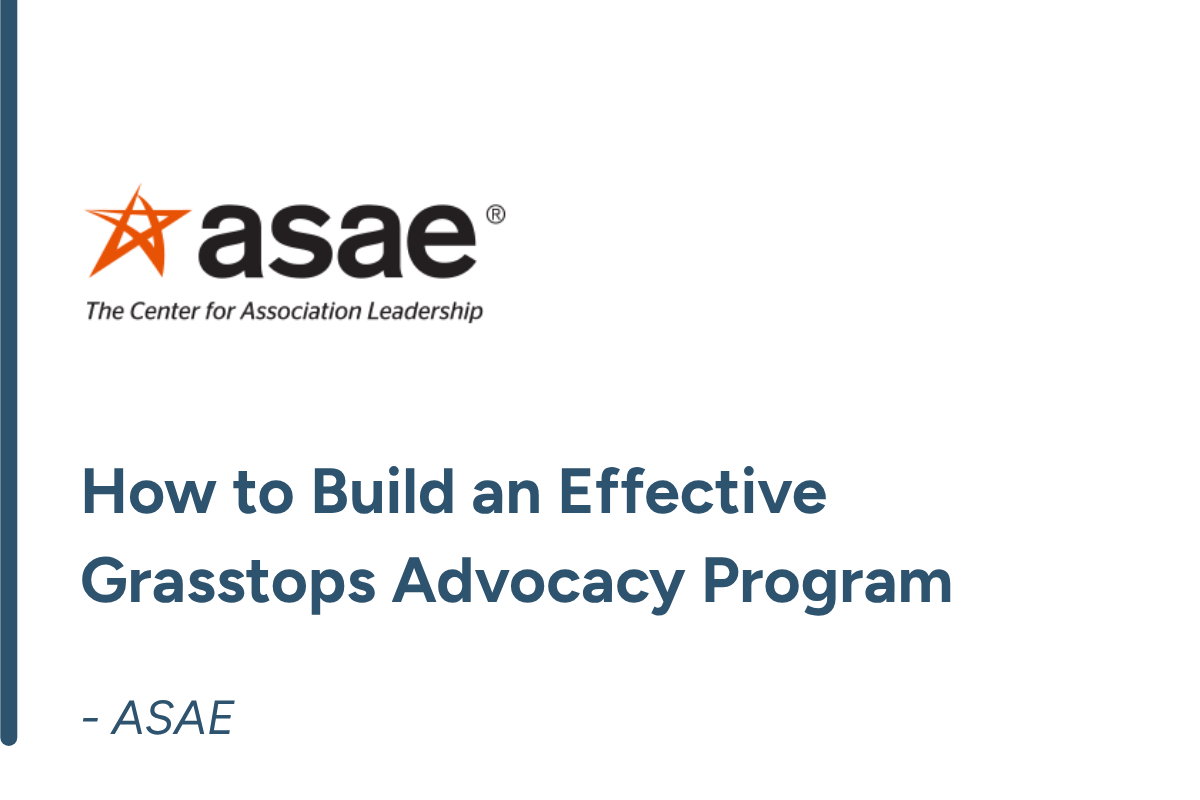 How to Build an Effective Grasstops Advocacy Program